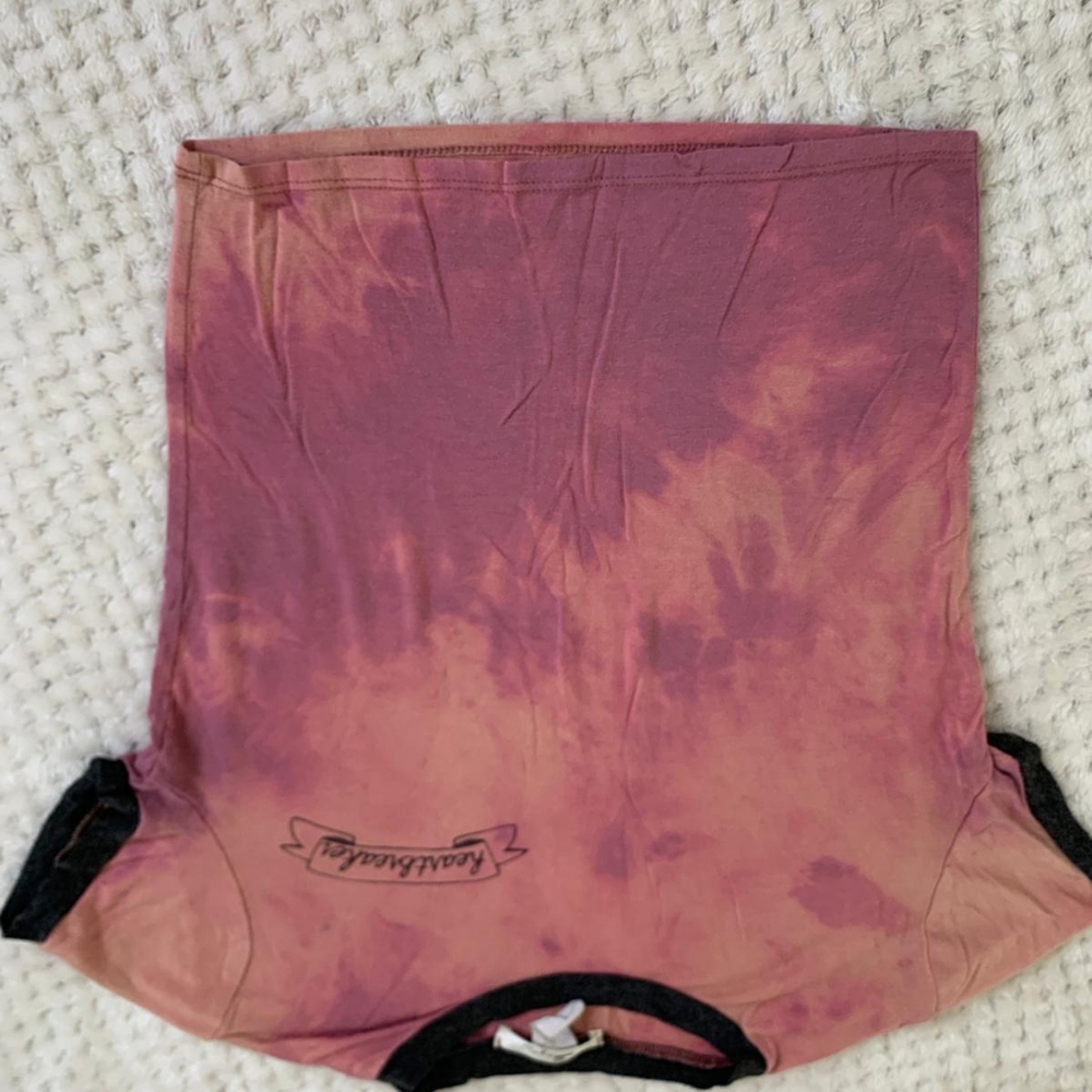 Tie dye pink and purple heartbreaker shirt